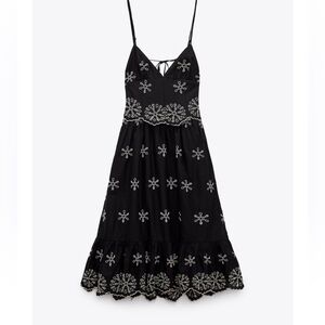 ZARA embroided dress